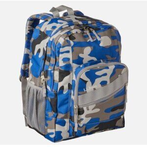 L.L. Bean Deluxe Unisex Bookpack Backpack Rucksack 3M Scotchlite Blue Camo New